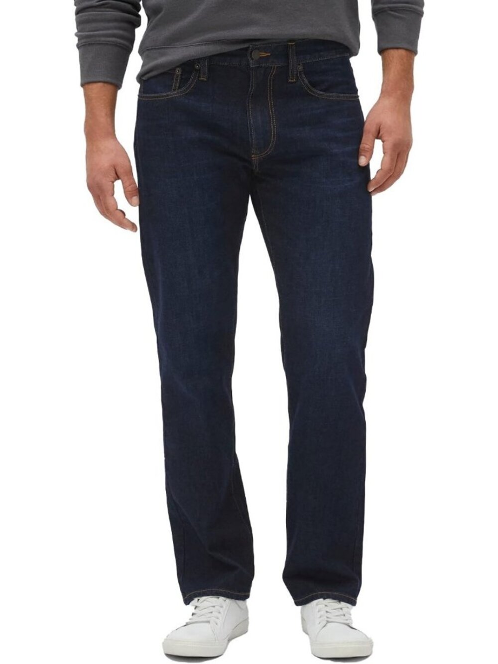 Men's Straight Fit Denim Jeans - Classic Style, Comfortable, Versatile Wardrobe
